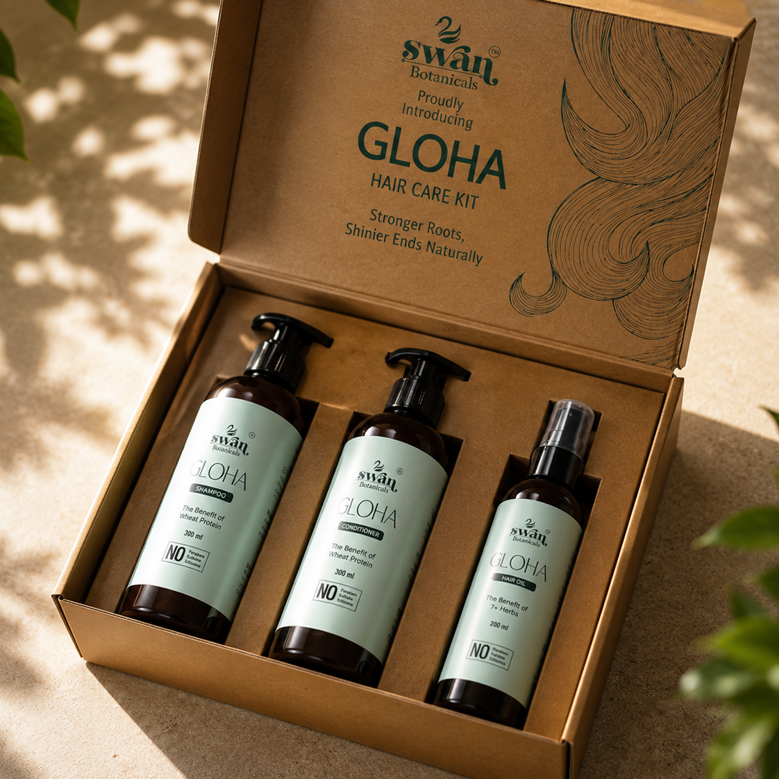 GLOHA Hair Care Kit by Swan Botanicals, view 2