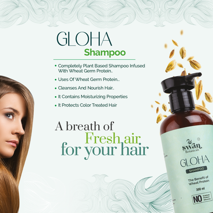 GLOHA Wheat Protein Shampoo by Swan Botanicals, view 3